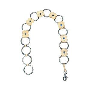 Retro Hippie Floral Suede Chain Belt Boho Festival Western Used Womens   38”